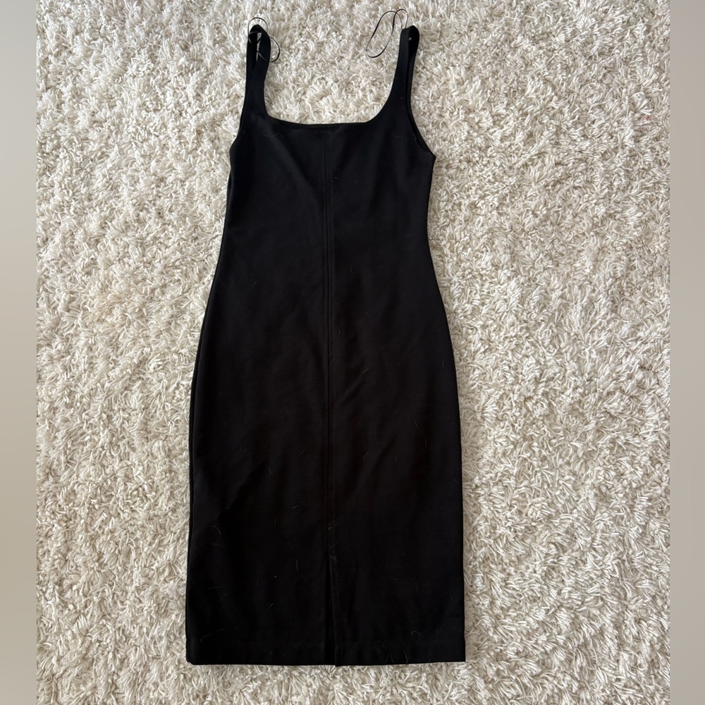 Zara Black Midi Dress size m tank - Picture 2 of 3